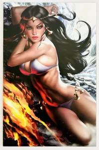 Fire & Ice #1 Josh Burns Exclusivo Teegra Virgin Variant 2023 Dynamite ~ LTD 500 - Imagen 1 de 8