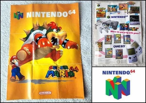 Póster de pared y publicidad de producto vintage de Nintendo 64: Super Mario 64 - Imagen 1 de 3