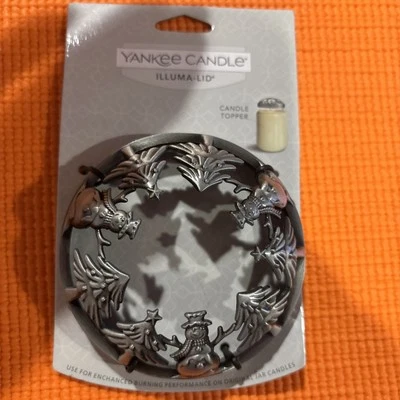 Yankee Candle ILLUMA-TAPA 3,5 pulgadas tarro vela TOPPER muñeco de nieve árbol se adapta a 14,5 y 22 oz Foto 1 de 3