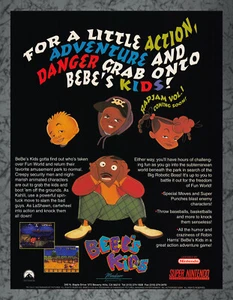 Anuncio impreso Bebe's Kids Super Nintendo SNES vintage arte A 1994 - Imagen 1 de 1