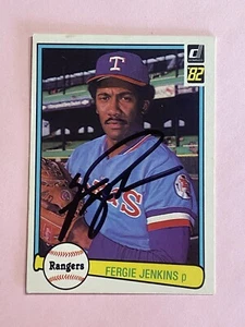 Fergie Jenkins 1982 Donruss IP Auto Autograph  - Picture 1 of 2