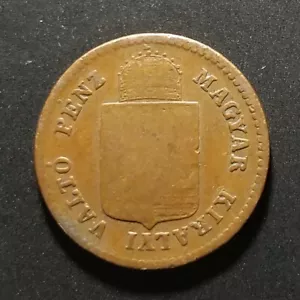 1878KB Hungary 1 Krajczar KM #458 World Coin - Picture 1 of 2