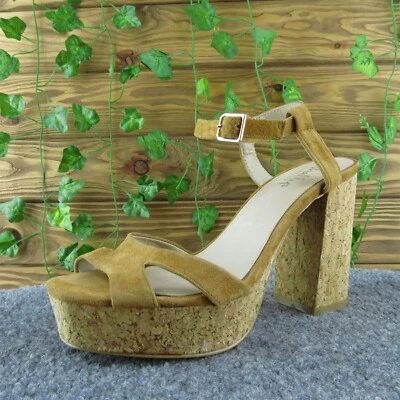 Zapatos sandalia Shellys London con correa al tobillo de cuero marrón talla 39 medianos Foto 1 de 4