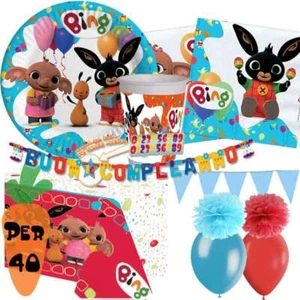 KIT N.55 BING NEW - COORDINATO TAVOLA CONIGLIETTO NERO - Foto 1 di 1