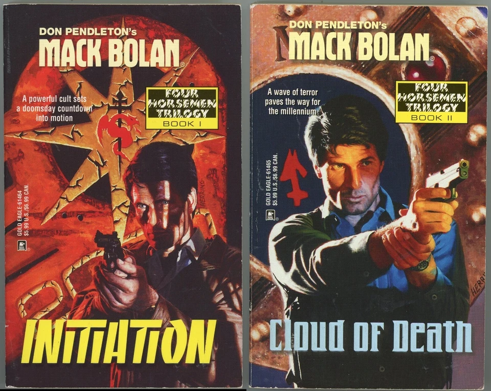 Mack Bolan Four Horseman Trilogy Lot of 2 Paperback by Don Pendleton - Image 1 of 4