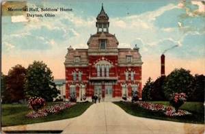 Memorial Hall Soldiers Home Dayton Ohio Color Postcard - Picture 1 of 2