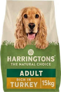 Harringtons Complete Dry Adult Dog Food Turkey & Veg 15 kg - Made with All Natur - Picture 1 of 4