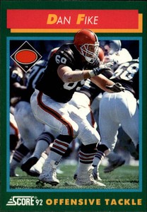 1992 Score Football Card #241 Dan Fike