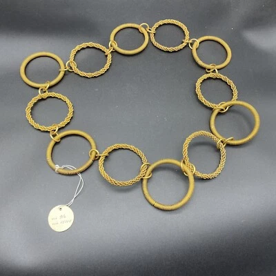 CINTURA IN  METALLO DORATO ANNI 70 VINTAGE - Immagine 1 di 4