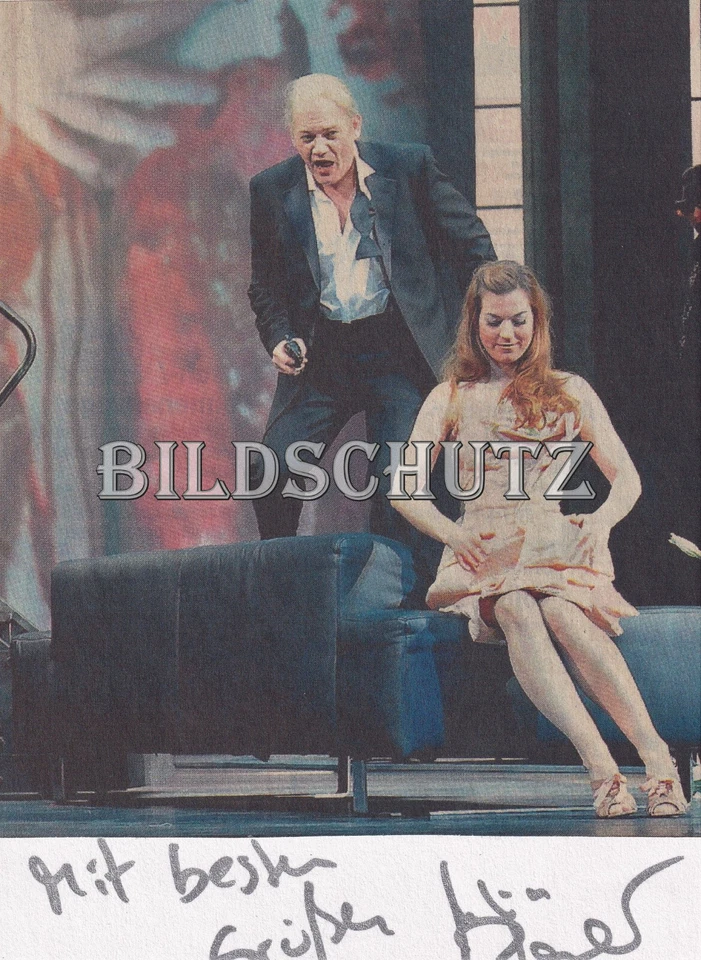 Julia BAUER, Autograph mit Silberstift der Opernsängerin auf gestalteter Karte - Bild 1 von 1