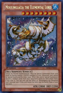 Yugioh ABYR-EN035 Moulinglacia the Elemental Lord Secret Rare UNLIMITED ED NM - Picture 1 of 1