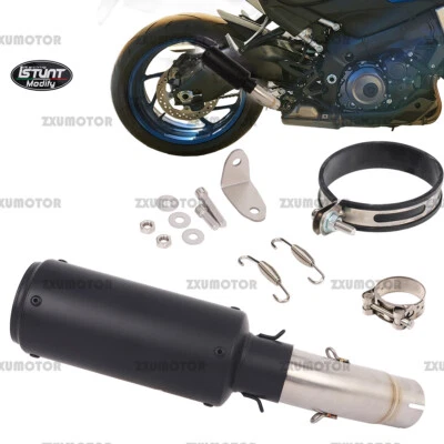  Silenciador deslizable negro tubo de escape para Suzuki GSXS1000 GSX-S1000 2015-2021 Foto 1 de 4