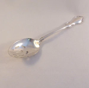 Hampton Court by Reed & Barton Sterling Pierced Table Serving Spoon - Picture 1 of 4