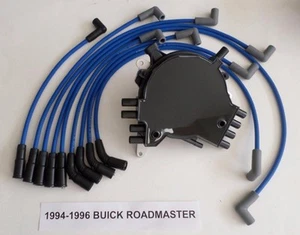 BUICK ROADMASTER 1994-1996 LT1 5.7L OPTISPARK Distributor, BLUE Spark Plug Wires - Picture 1 of 5