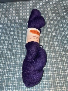Jade Sapphire 2 ply Silk Cashmere Purple Velvet Underground #147 Yarn Skein New - Picture 1 of 3