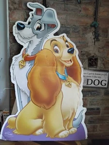 Cartel de exhibición vintage de la dama y el vagabundo ex tienda disney 90cmx50cm - Imagen 1 de 8