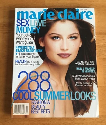 Marie Claire Magazine June 1998 Laetitia Casta Cover No Label Newsstand - Image 1 of 2