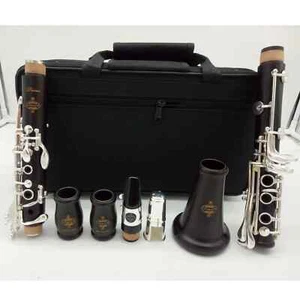 Free Shipping Ebony Blackwood Clarinet DIVINE Professional Bb Clarinets - Picture 1 of 22