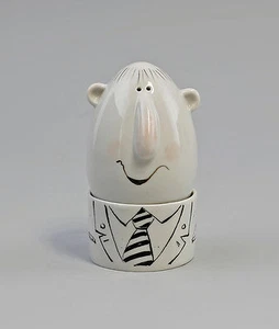 9942716 Porcelain Shaker and Egg Cup Eierkopp Goat by W&a H9cm - Picture 1 of 1