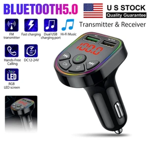 Bluetooth Universel Para Carros Radio Auto Cargador USB MP3 Musique Transmetteur FM - Photo 1 sur 11