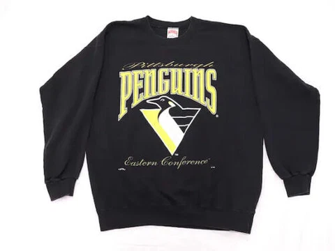 Vintage 90s Pittsburgh Penguins Caricature T-shirt Unisex Cotton Men Women Cover