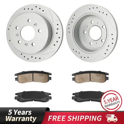 Pastillas de freno rotores traseros perforados 277,8 mm para Chevrolet Impala 2006-10 Monte Carlo Foto 1 de 4