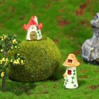 Resin Crafts Miniature Tile House Micro Landscape Ornaments  Outdoor Decor