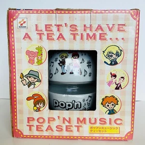 Pop'n Music Tea Set Teapot Mug Konami Character Timer & Ice Rare Game 2001 - Picture 1 of 7