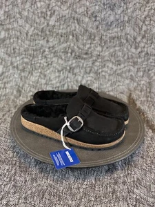Birkenstock Buckley Lammfell Pantolette Gr. 42 schwarz - Bild 1 von 7