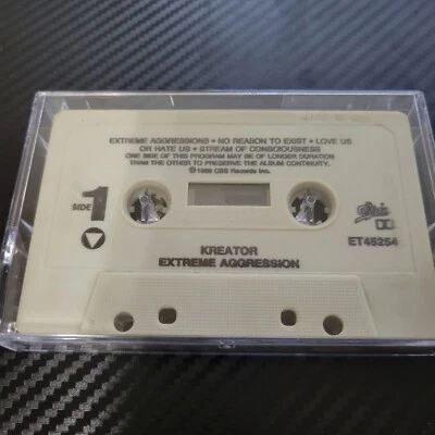 Kreator - Extreme Aggression - Cassette - 1989 Hard To Find Thrash Punk NO INLAY - Image 1 of 3