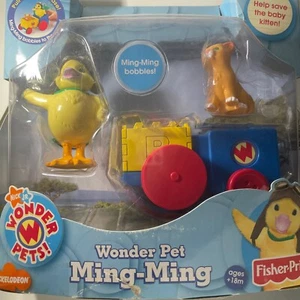 Wonder Pets MING-MING Pull Back & Go Bobbles Car Save Kitten Fisher Price New - Picture 1 of 13