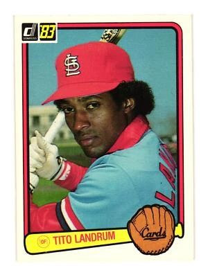 1983 Donruss #498 Tito Landrum St. Louis Cardinals - Image 1 of 2