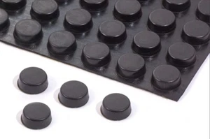 Gummifüße schwarz ca. 7 mm x ca. 18 mm selbstklebend 8011 Gerätefüße - Bild 1 von 1