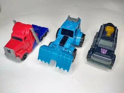 Lot of 3 Transformers McDonald's Toys Optimus Prime, Thunderhoof, Breakdown - Image 1 of 2