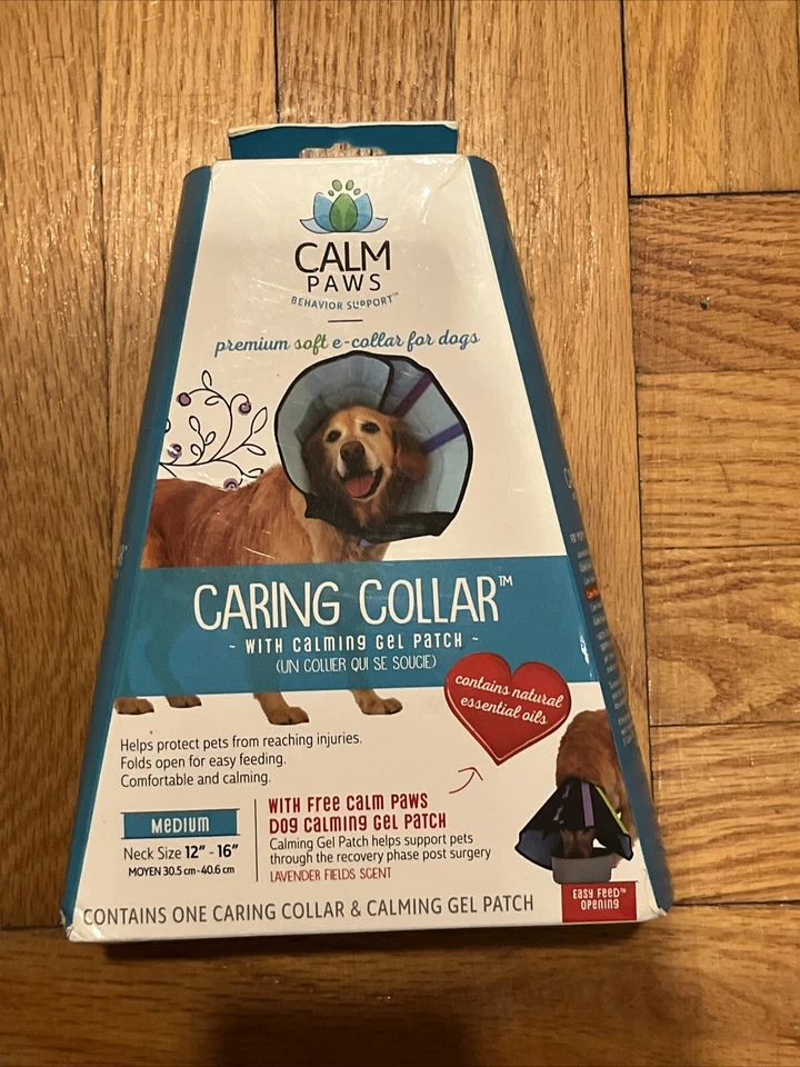 Cuello para cuidar patas tranquilas con parche de gel calmante cuello M (12”-16”) nuevo Foto 1 de 1