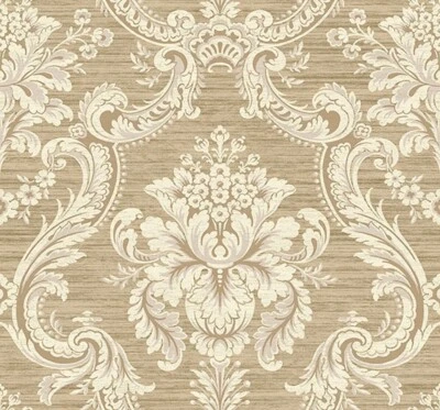 Tapestry Damask Fabric Villa Toscana by Wallquest LB40009F Upholstery per Yard - Image 1 of 2