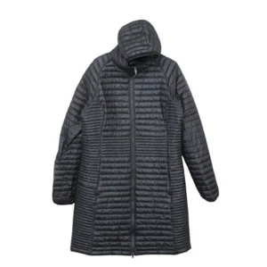 Abrigo suéter acolchado negro talla mediana LL Bean ultraligero 850 para mujer - Imagen 1 de 12