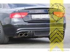 Rieger Heckansatz Heckspoiler Diffusor für Audi A5 S5 B8 Coupe Cabrio S Line 4 R