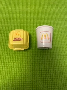 McDonald's 1987 Happy Meal Changeable Transform Chicken Nuggets Toy & 1990 Shake - Picture 1 of 9