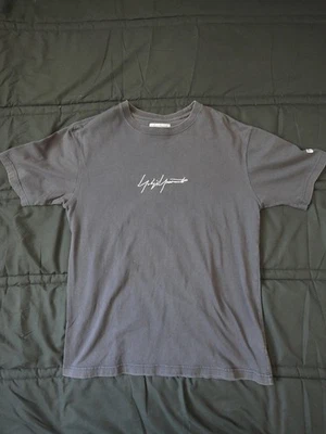 Yohji Yamamoto x New Era Embroidered Sign Large Black Short Sleeve T-Shirt - Image 1 of 4