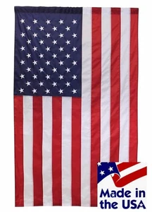 2,5' x 4' bandera de la casa americana con manga poste cosida nailon - Imagen 1 de 1
