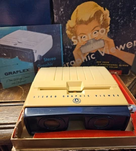 FUNCIONA GRAFLEX 3D ESTÉREO GRÁFICO VISOR DE DIAPOSITIVAS MODELO 8352 CAJA ORIGINAL Y MANUAL - Imagen 1 de 4