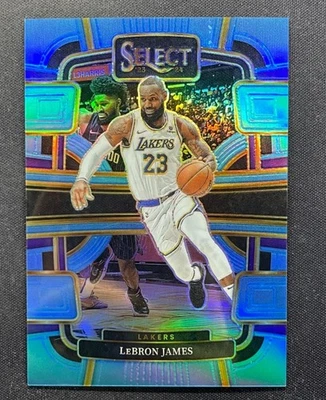 LeBron James 2023-24 Panini Select Concourse Light Blue Prizm /299 #66 - Image 1 of 2