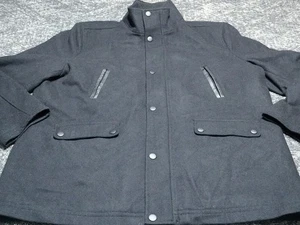 Kenneth Cole Hombres Invierno Chaqueta de Lana XXL 2X Forro Acolchado Tejido Inserto Negro NUEVO - Imagen 1 de 18
