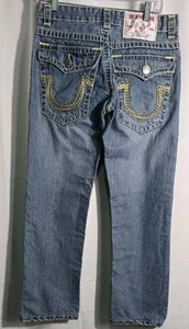 True Religion Jeans Mens Size 31x27 Blue Denim Bobby Tapered Pants - Picture 1 of 8