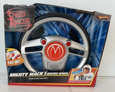 Hot Wheels Speed Racer Mighty Mach 5 Rueda de Carreras Movimiento Activado Caja Deformada Foto 1 de 4