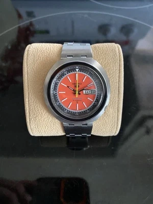 SEIKO 5 Orange UFO Jumbo Ref 6119-6400 Automatic RESTORED Serviced  - Image 1 of 4