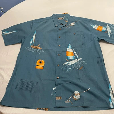 Global Tracking G.P.S. Outdoor Wear VTG Sailing Yacht Button Shirt Boating Size - Image 1 of 4
