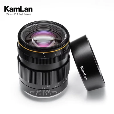 Kamlan 55mm F1.4 Full Frame Manual Focus Portrait Prime Lens for Sony E-mount - Image 1 of 4