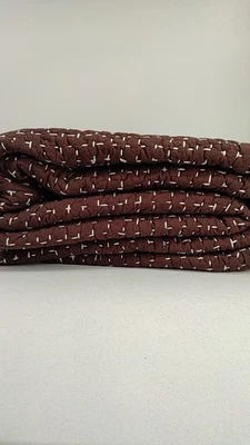 Edredón cosido a mano de algodón orgánico Quince Home 1 pieza ropa de cama espresso completa/queen Foto 1 de 3